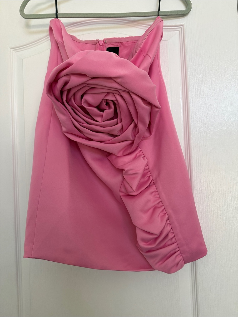 Forever 21 Pink Rose-Appliqué Mini Dress